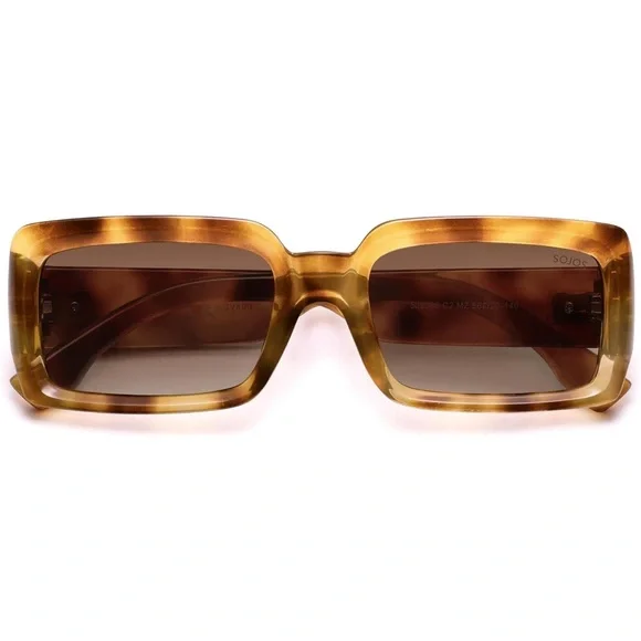 SOJOS Polarized Sunglasses 90s Vintage Square Sunnies
Tortoise - Picture 4 of 7